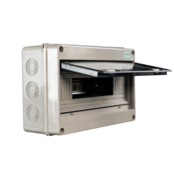 TABLERO PLASTICO CON PUERTA FUME SOBREPUESTO 18 POLOS IP65 LIBRE DE HALOGENOS