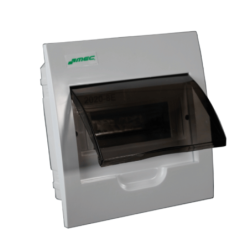 TABLERO PLASTICO CON PUERTA FUME EMBUTIDO 8 POLOS LIBRE DE HALOGENOS SERIE 2020