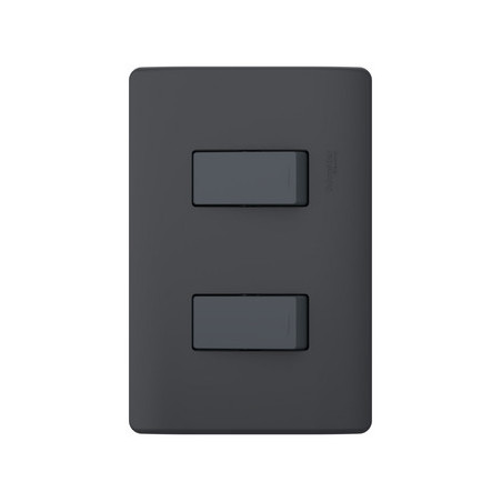Compra o cotiza INTERRUPTOR EMBUTIDO GENESIS BLACK DOBLE 9/24 MWD62136