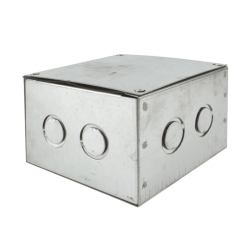 Compra o cotiza CAJA METAL B-15 150X150X100MM 1/2-3/4-1 PULGADA PRE GALVANIZADA CON TAPA Y EMPAQUETADURA