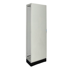 GABINETE AUTOSOPORTADO MODULAR METALICO 2000X600X400MM CON PUERTA INTERIOR Y ZOCALO 100MM IP55 IK10 RAL 7035