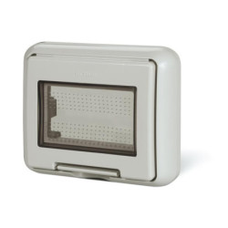 Compra o cotiza PLACA 3 PUESTOS CON PUERTA TRANSPARENTE IP-55