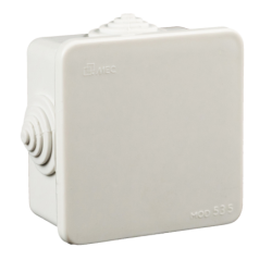 Compra o cotiza CAJA ESTANCA 80X80X45MM IP44 CON 6 CONOS LIBRE DE HALOGENOS