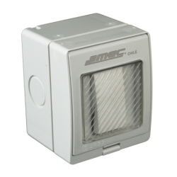 Compra o cotiza CAJA SOBREPUESTA CON TAPA CON MODULO 9/12 250V IP55