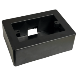 Compra o cotiza CAJA CHUQUI PVC COLOR NEGRO ALTURA 46MM