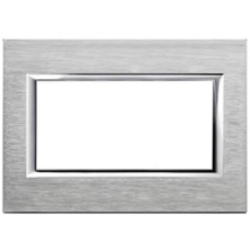 PLACA MATIX PLASTICA PLATA 3+3 PUESTOS AM4826SL