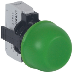 PULSADOR DE 22MM VERDE 1NA ARMADO CON CAPUCHON IP67 OSMOZ 023712